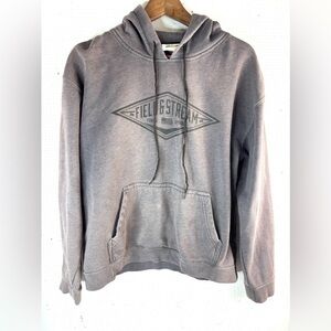 Field & Stream Fishing M Distressed Gray Men's Fisherman Hoodie